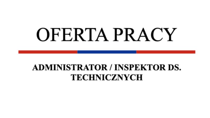 Spółdzielnia Mieszkaniowa w Swarzędzu poszukuje osoby do pracy na stanowisku administratora / inspektora ds. technicznych.